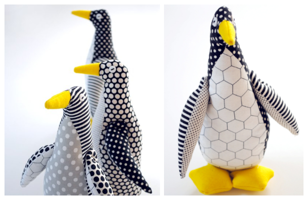 DIY Stuffed Penguin Toy Free Sewing Patterns & Tutorials