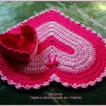 Crochet Heart Basket & Rug In One Free Crochet Chart