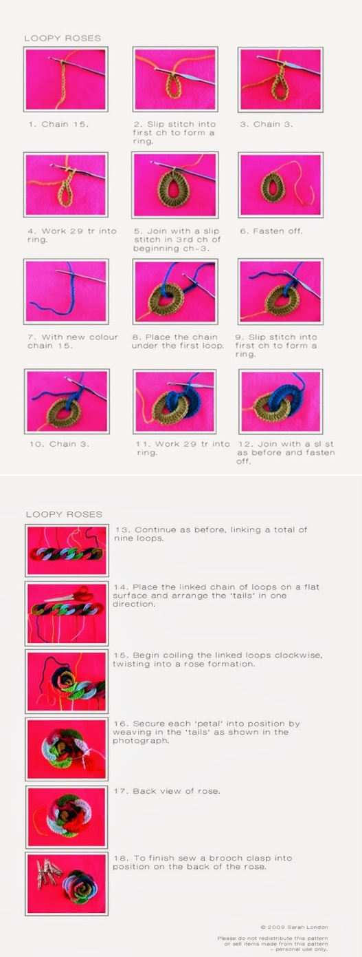 rainbow rose brooth tutorial