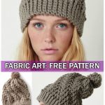 Crochet Stepping Texture Winter Hat Free Pattern With Video