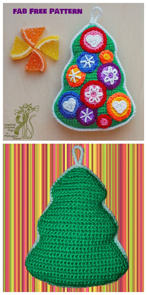 Crochet Candy Christmas Tree Free Pattern