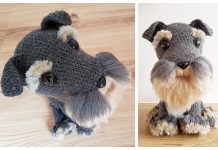 Crochet Schnauzer Dog Softie Amigurumi Free Pattern Crochet Schnauzer Dog Softie Amigurumi Free Pattern