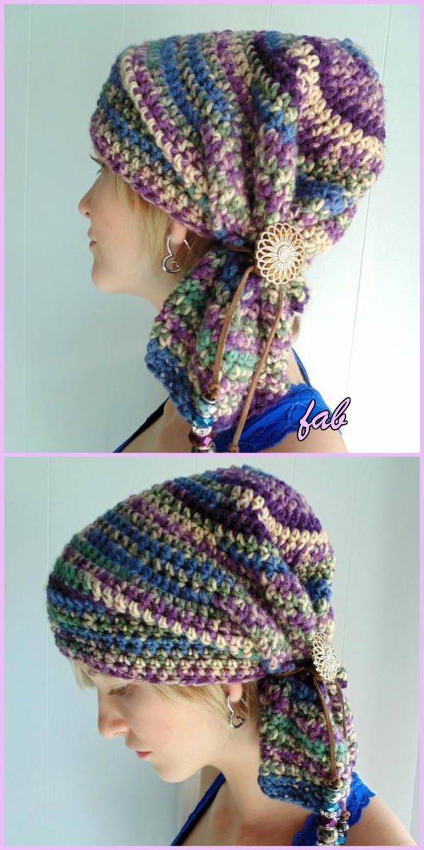 Crochet Sophie Scarf Hat Pattern