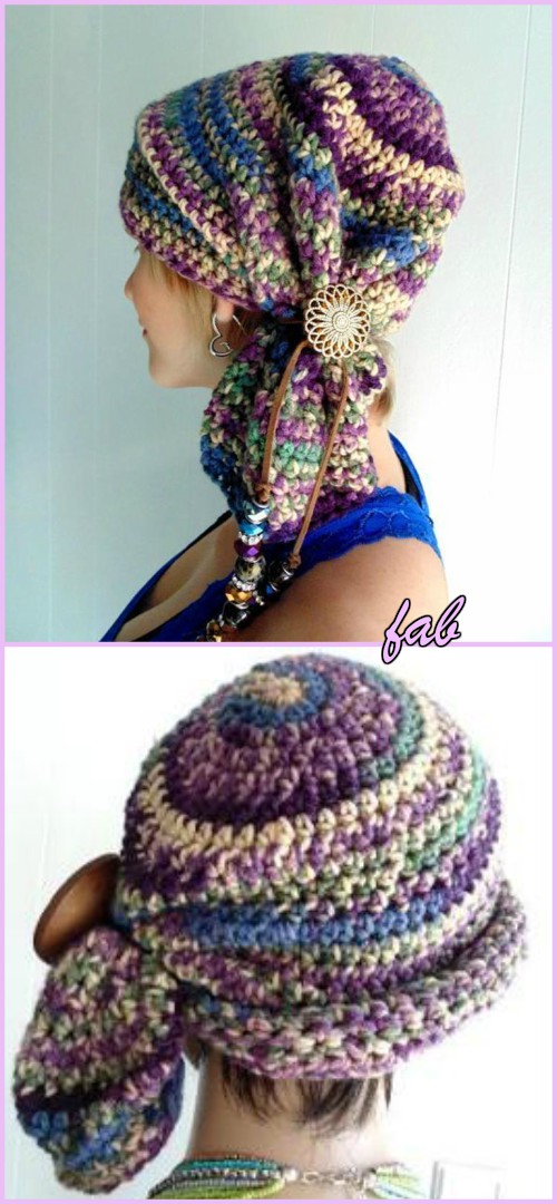 Crochet Sophie Scarf Hat Pattern