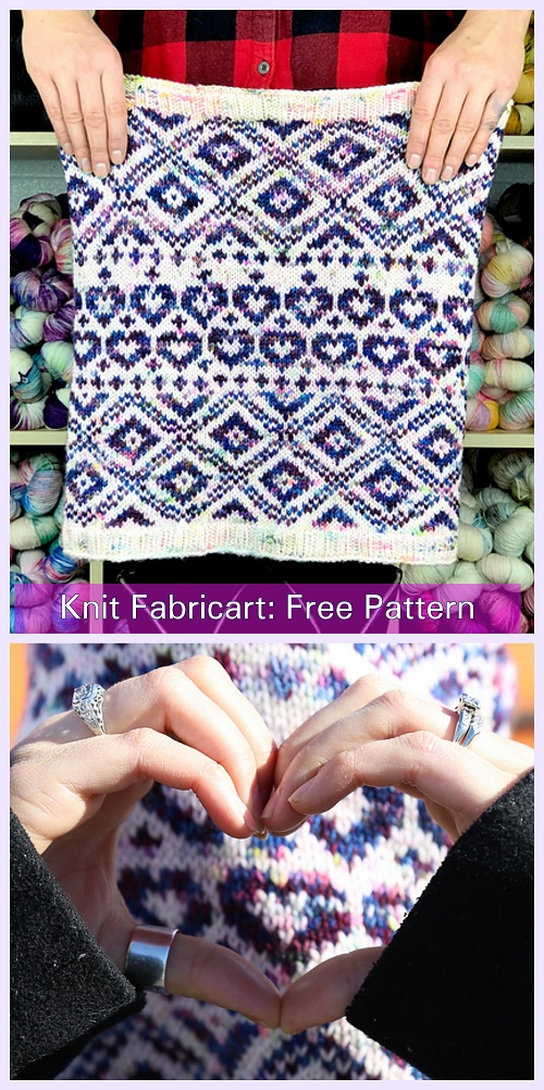 Knit Choose Love Cowl Free Knitting Pattern