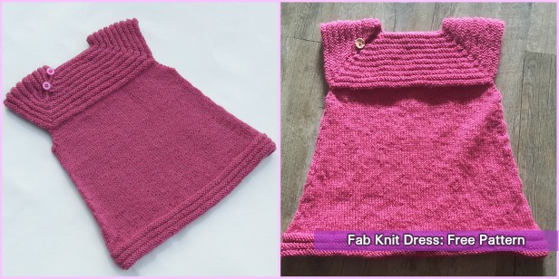 Knit Little Sister's Dress Free Pattern