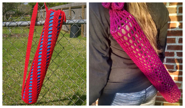 fabricartdiy Crochet Yoga Mat Bag Free Pattern f