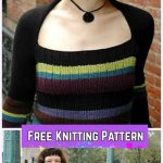 Knit Tubey Pullover Sweater Free Knitting Pattern