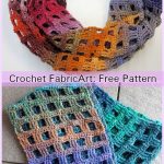 Windowpane Scarf Crochet Free Pattern