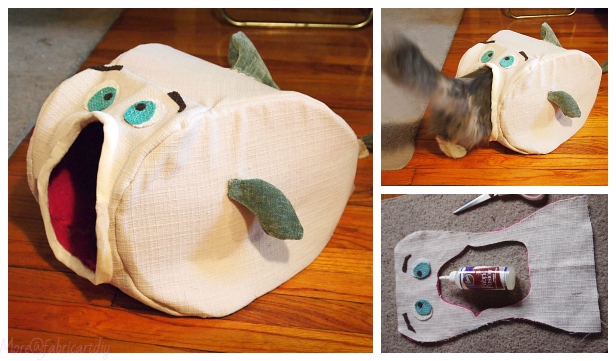 DIY Fish Cat House Sew Free Pattern & Tutorial