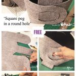 DIY No-Sew Fold Up Felt BagFree Pattern & Tutorial