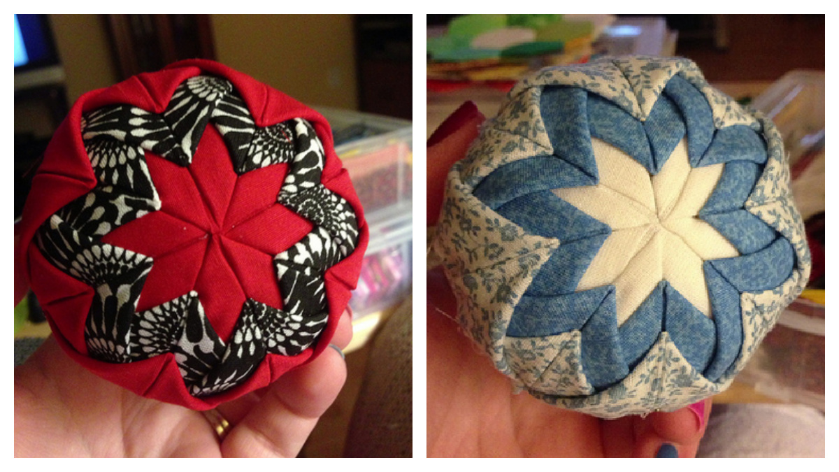 No-Sew Quilted Fabric Christmas Ornaments DIY Tutorial