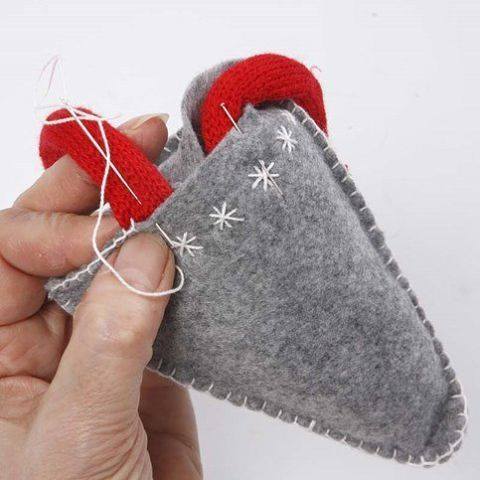 DIY Christms Felt Gnome Sew Free Pattern & Tutorial