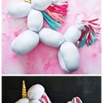 Easy DIY Stuffed Balloon Unicorn Animal Toy Sew Pattern & Tutorial
