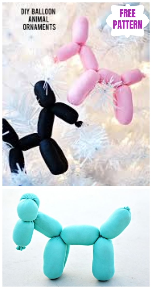 Easy DIY Stuffed Balloon Unicorn Animal Toy Sew Pattern & Tutorial