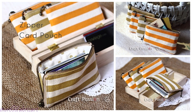DIY Zipper Card Pouch Free Sewing Pattern & Tutorial