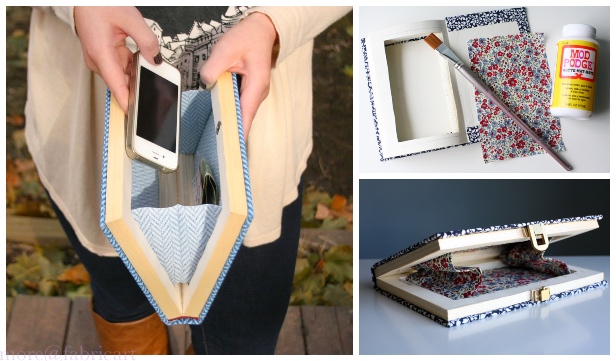 DIY Book Clutch Free Sew Patterns & Tutorials