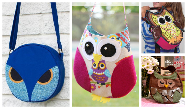 DIY Fabric Owl Bag Free Sewing Patterns & Tutorials