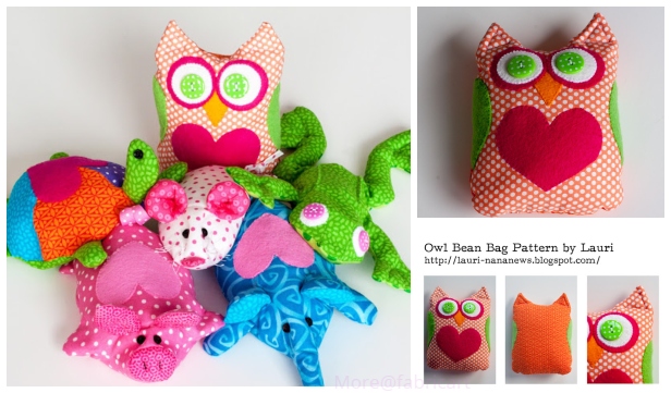 DIY Owl Bean Bag Free Sew Pattern & Tutorial
