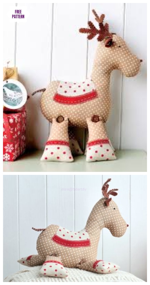 DIY Roger Reindeer Free Sew Pattern & Tutorial