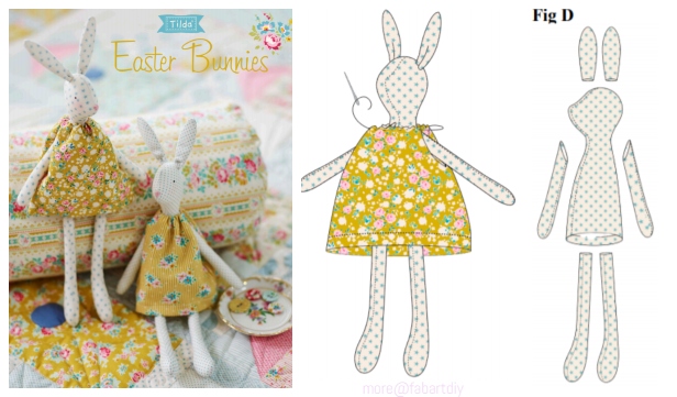 DIY Vintage Easter Bunny Free Sew Pattern & Tutorial