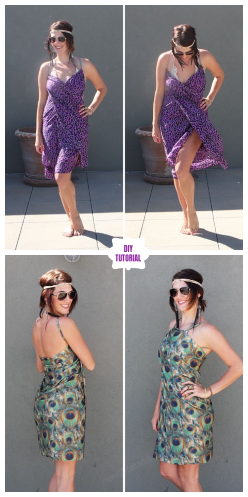Easy DIY No Sew Beach Wrap Cover Up Free Sew Pattern - Video