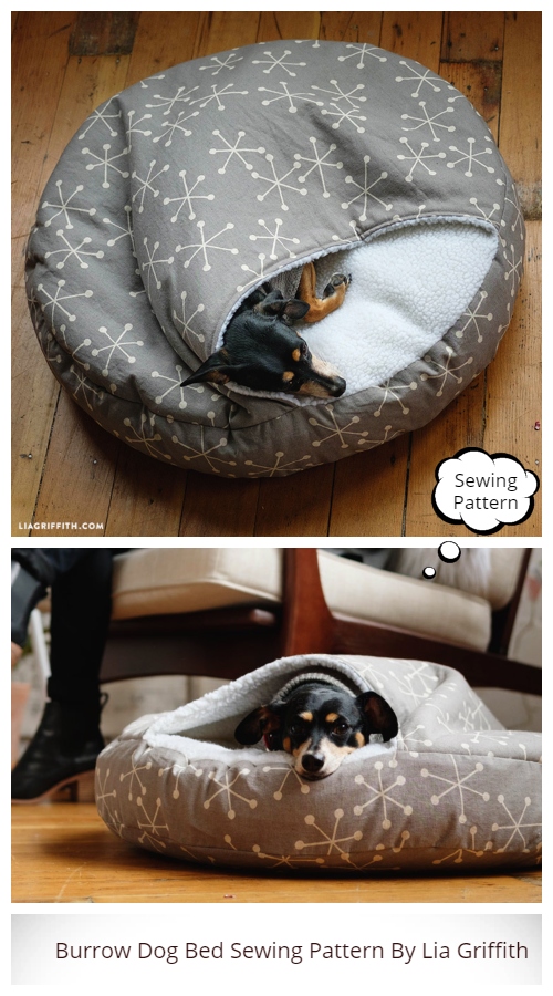 DIY Burrow Dog Bed Sewing Pattern & Tutorial