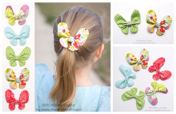 DIY Butterfly Hair Bow Free Sewing Pattern