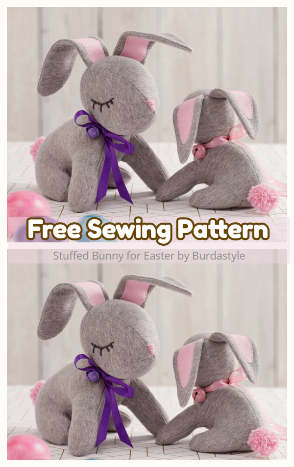 DIY Fabric Mooshy Belly Bunny Free Sewing Pattern & Tutorial