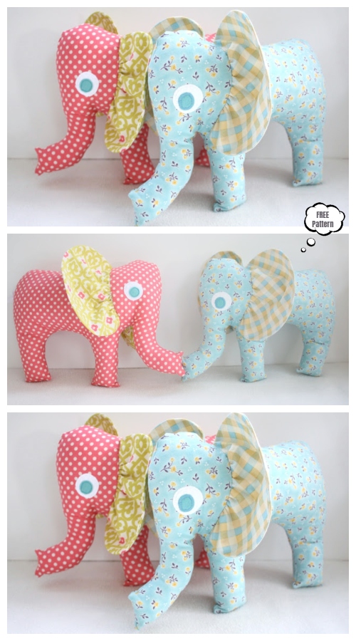 free elephant sewing pattern