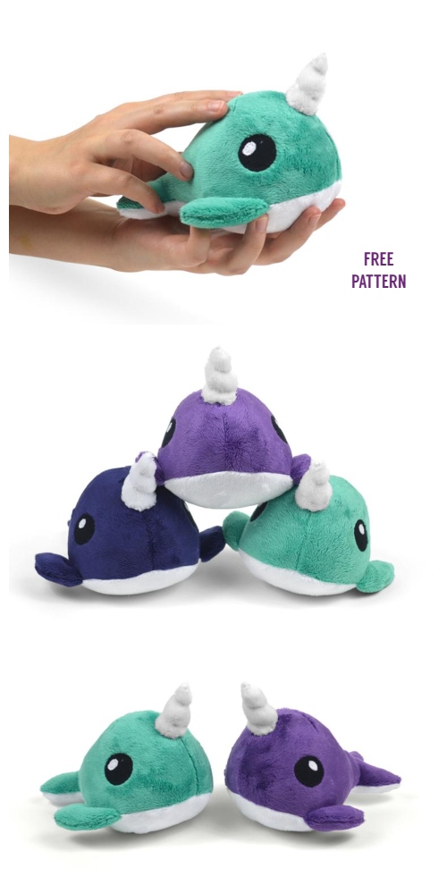 DIY Fabric Whale Plush Free Sewing Pattern