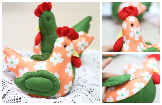 DIY Felt Easter Chick Free Sewing Pattern with Template