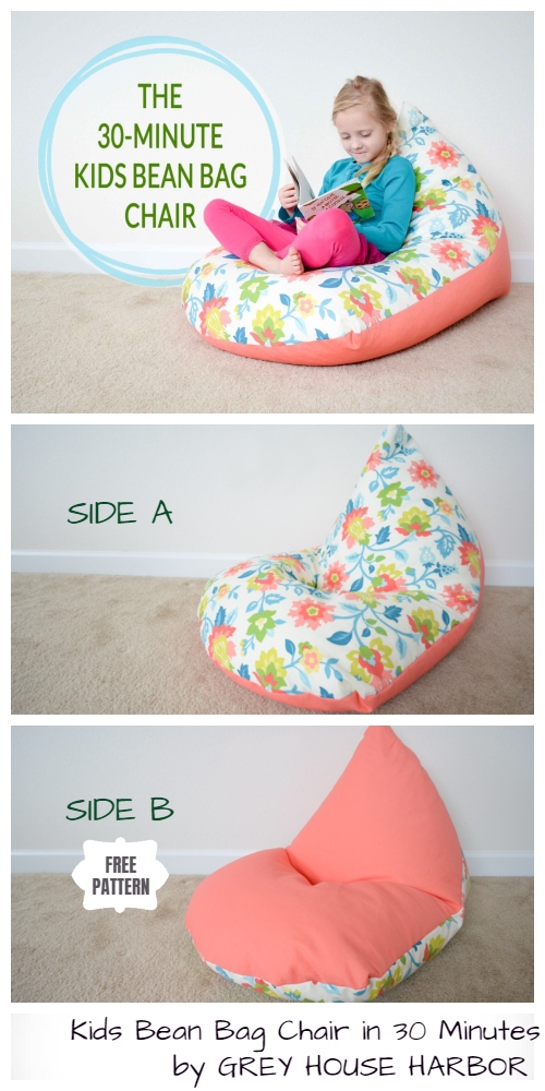 FREE Bean Bag Chair Sewing Pattern (2 Sizes!) - Gluesticks Blog