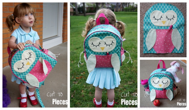 DIY Owl Toddler Backpack Free Sewing Pattern & Tutorial