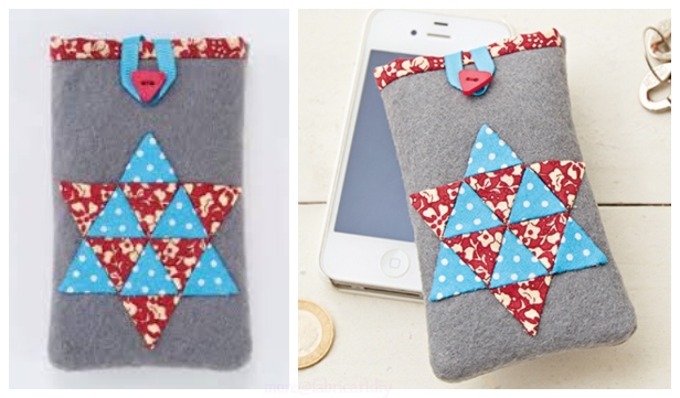 DIY Patchwork Cellphone Cozy Free Sewing Pattern & Tutorial