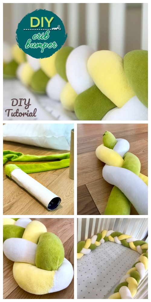 DIY Baby Crib Braided Bumper Tutorial