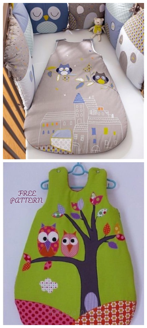 DIY Baby Sleeping Bag Free Sewing Pattern
