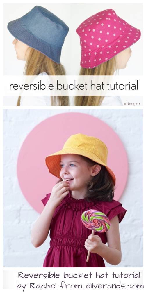 DIY Reversible Bucket Sun Hat Free Sewing Pattern