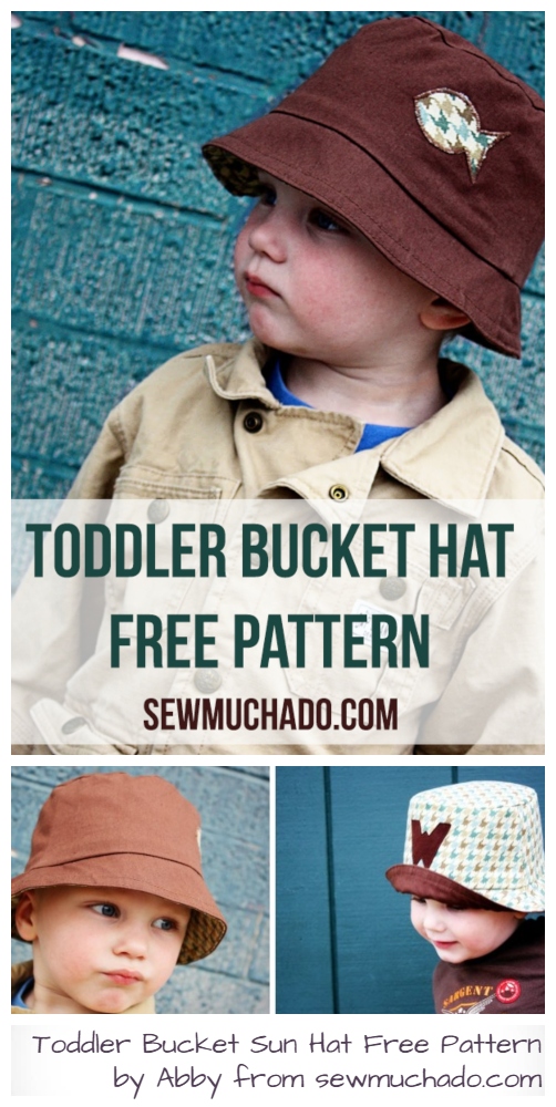 DIY Toddler Bucket Sun Hat Free Sewing Pattern