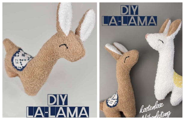 free stuffed llama sewing pattern