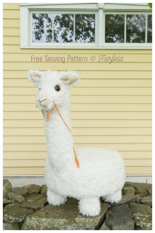 DIY Fabric Caya the Alpaca Tuffet Free Sewing Patterns