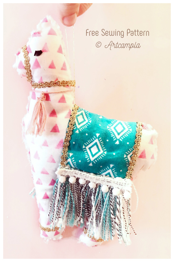 DIY Fabric Toy Llama Softie Free Sewing Patterns