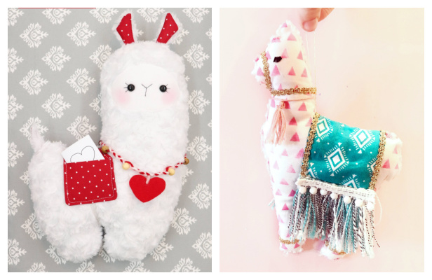 DIY Fabric Toy Llama Free Sewing Patterns