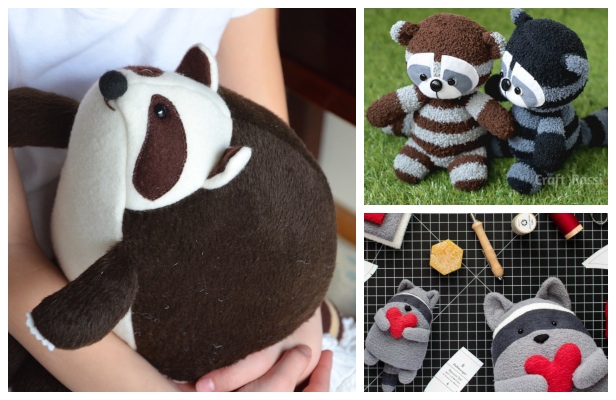 DIY Raccoon Softie Free Sewing Patterns & Tutorials