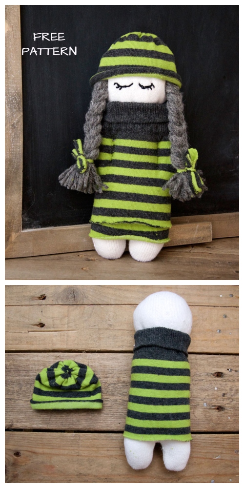 Cute handmade sock doll 