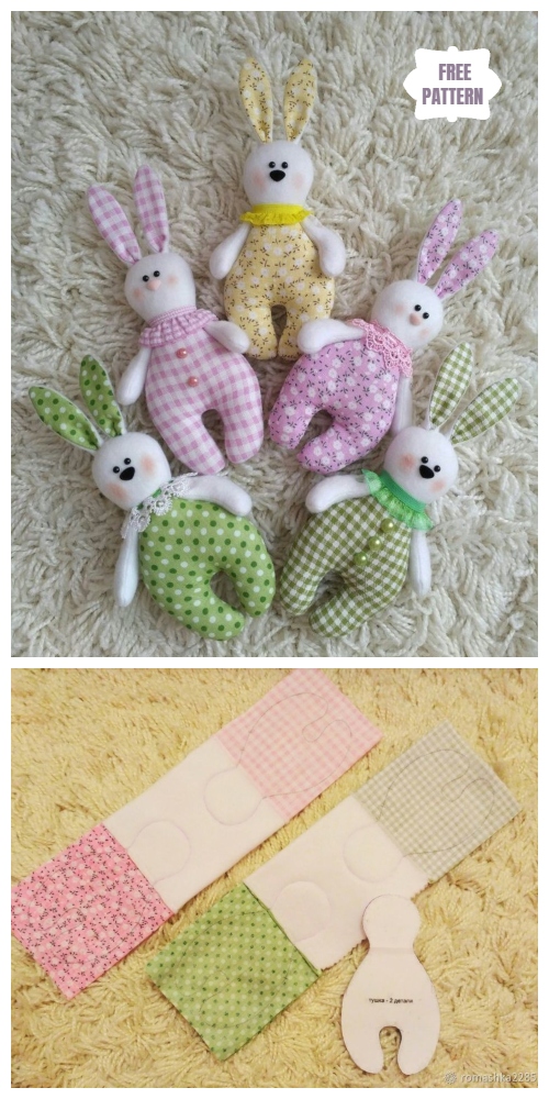 Easy DIY Fabric Bunny Free Sewing Pattern for Kids