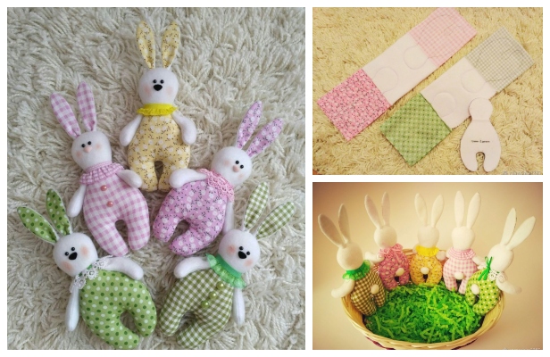 Easy DIY Fabric Bunny Free Sewing Pattern for Kids