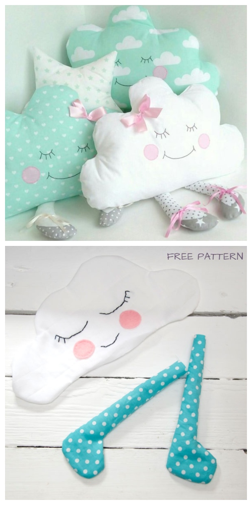 DIY Fabric Cloud Baby Free Sewing Pattern & Tutorial