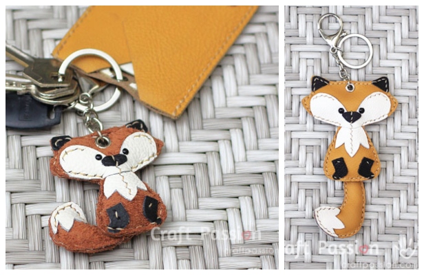 DIY Fox Keychain Free Sewing Pattern