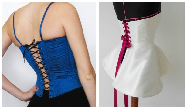 How to Sew Your Own Corset + FREE PATTERNS INCLUDED // DIY Trendy Corset  Top Tutorial 